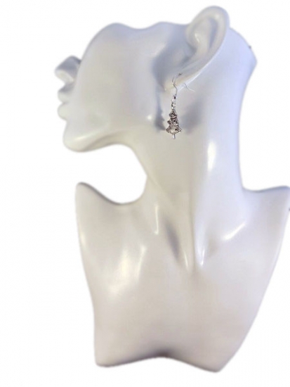 Preview: Weihnachtsbaum Ohrringe Vintage Optik Weihnachten